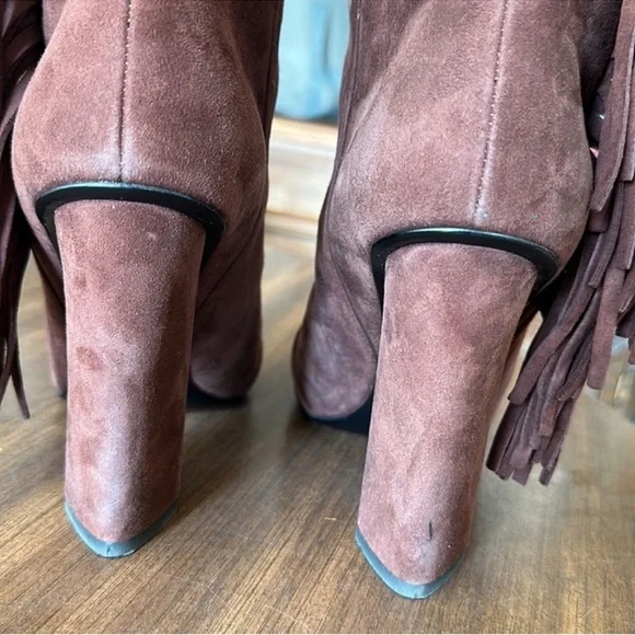 Giuseppe Zanotti Alabama Fringe Suede Boots 39.5 - Picture 5 of 11